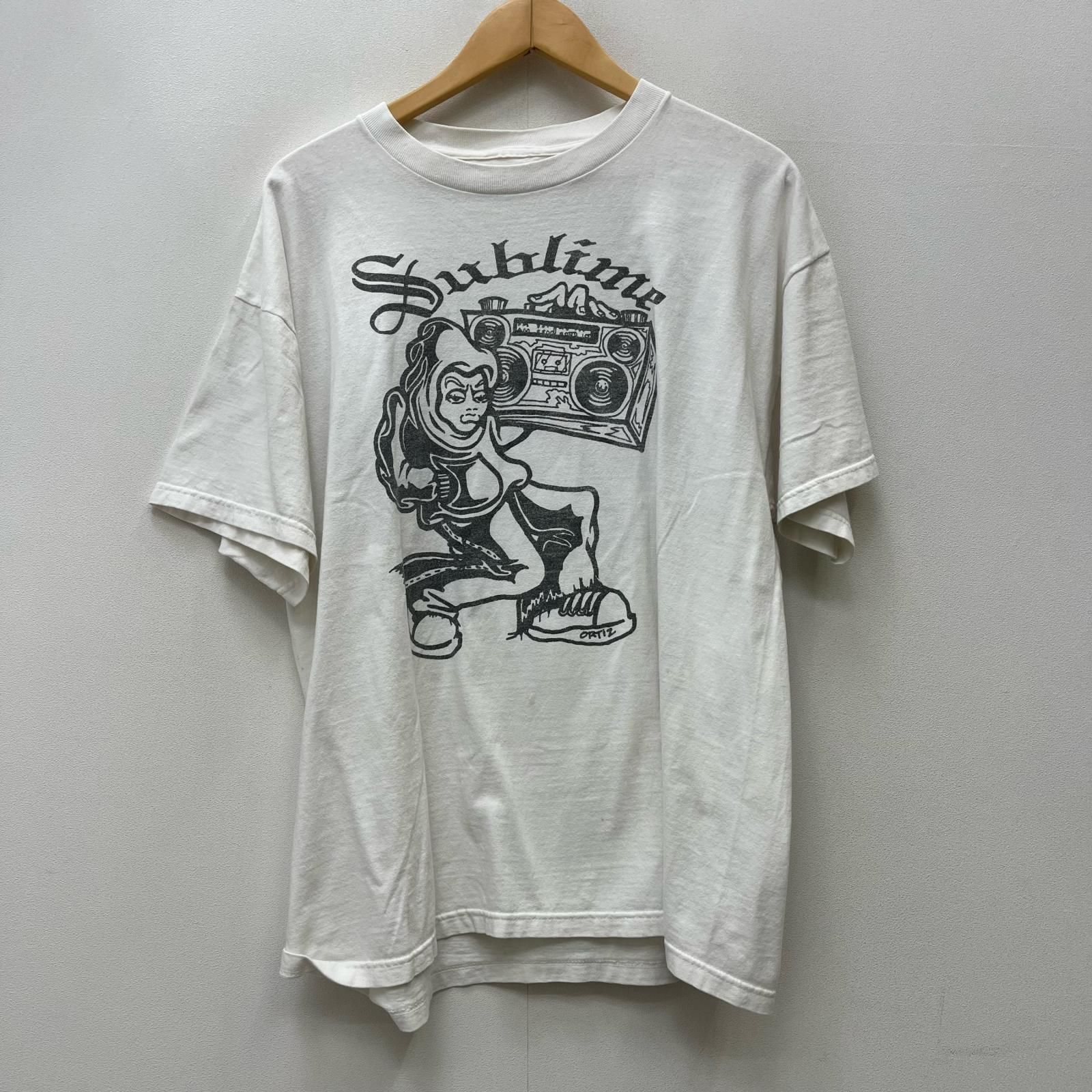 【加古川店】 中古 半袖Ｔシャツ SUBLIME:SKUNK RECORD ホワイト 【101】