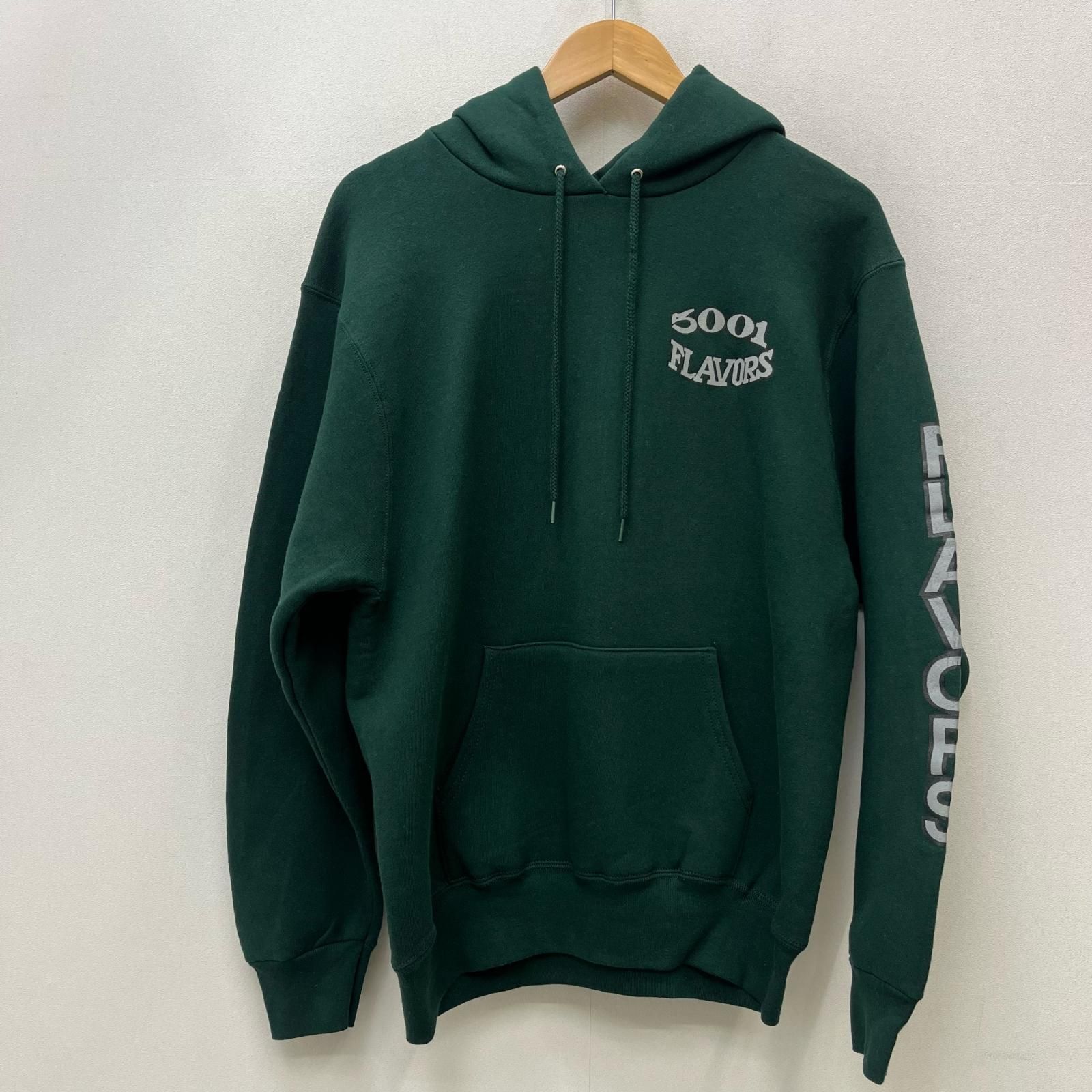 【加古川店】 中古 パーカー 5001 FLAVORSL:LOGO HOODIE グリーン 【101】