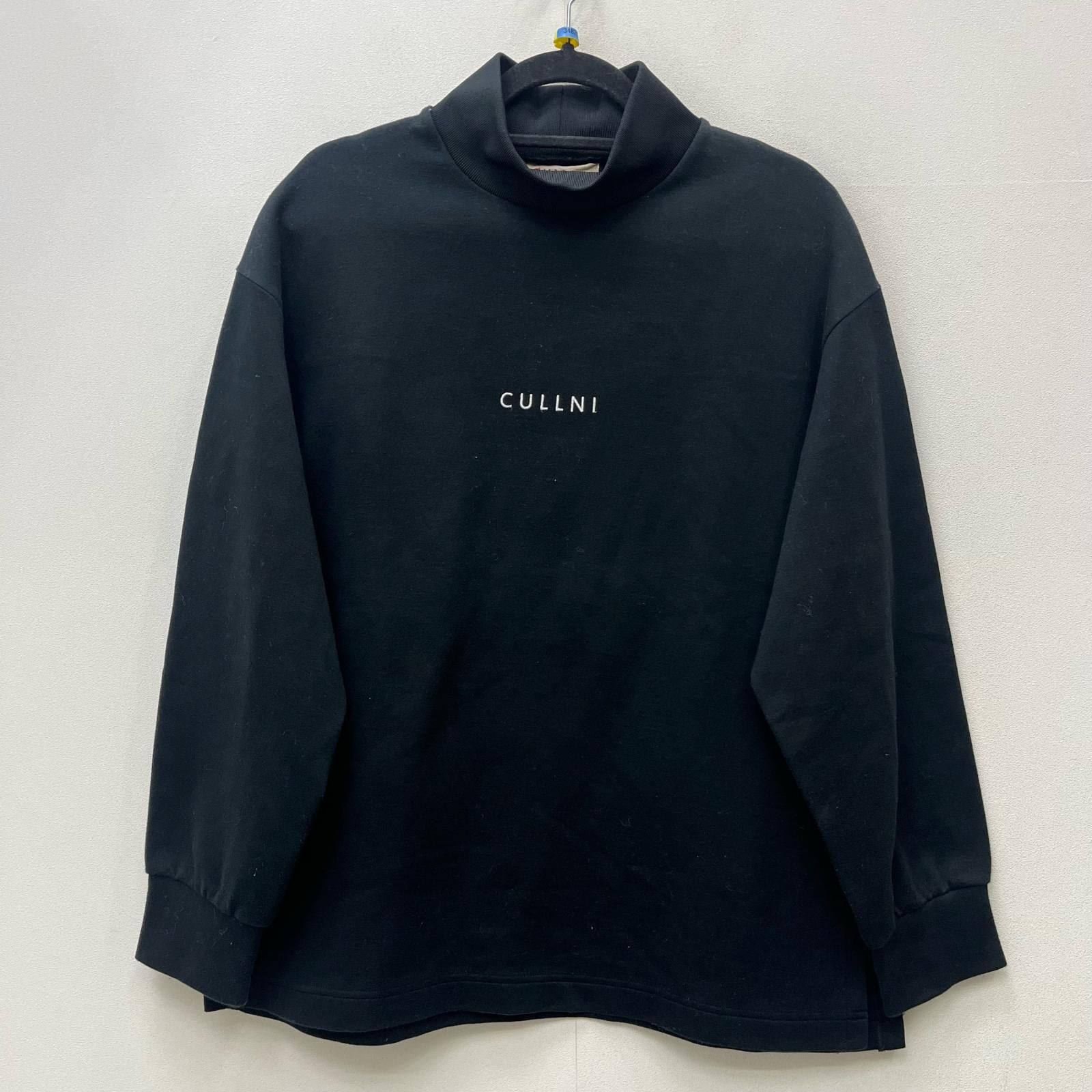 【加古川店】 中古 CULLNI | クルニ スウェット モックネック ロゴ オーバーサイズ スウェット 19-aw-052 ブラック サイズ：1 【104】