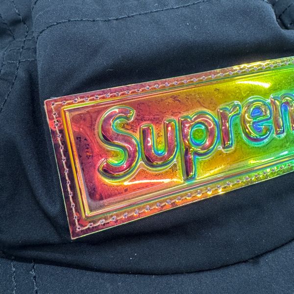 Supreme/シュプリーム【17SS】Iridescent Logo Camp Cap/アイリ