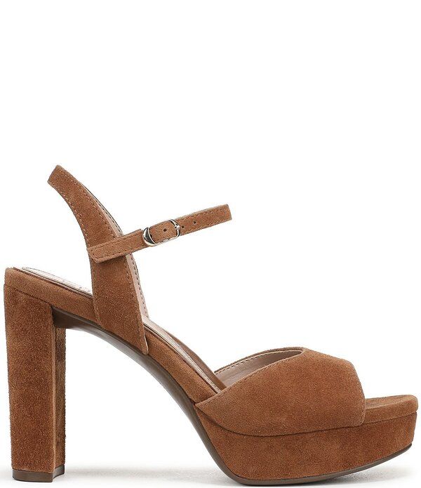 ナチュライザー レディース シューズ サンダル プラットフォーム スエード アンクル ヒール Naturalizer Marigold Suede Ankle Straplatform Block H