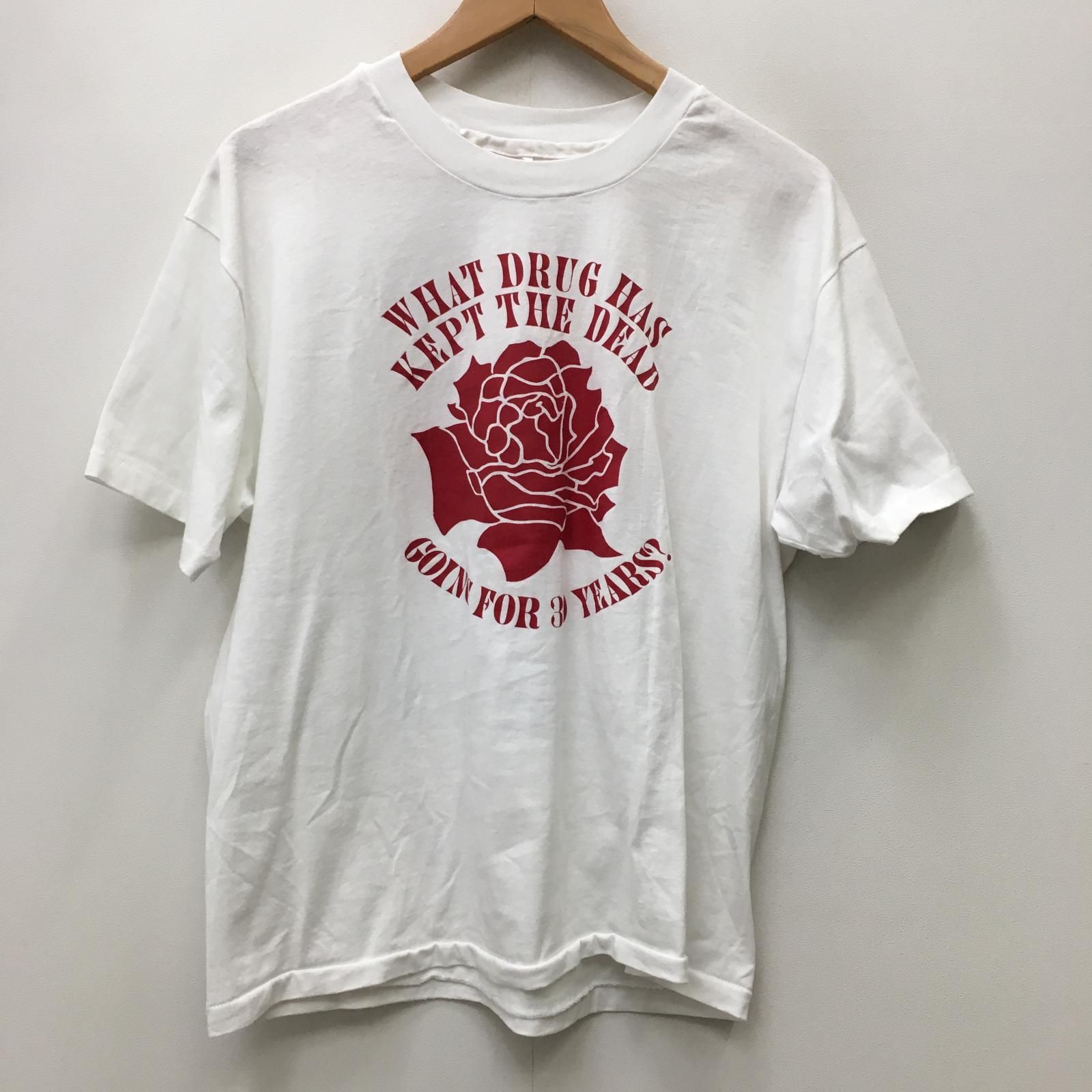 【加古川店】 中古 半袖Ｔシャツ what drug has kept the dead ホワイト サイズ：L 【101】