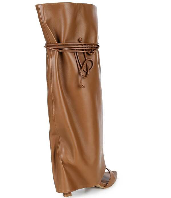 ジャンビニ レディース シューズ サンダル Gianni Bini Okeke Knee High Open Toe Stiletto Dressandals Ibiza Nude