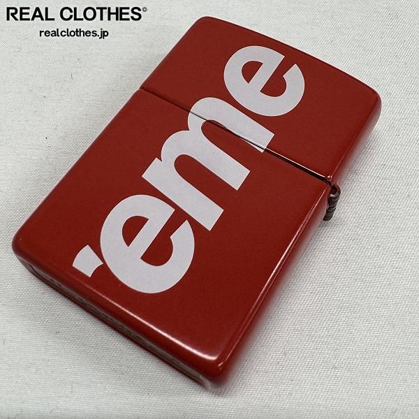 Supreme×ZIPPO/シュプリーム×ジッポー【21SS】Logo/ロゴ 両面加工 オイルライター