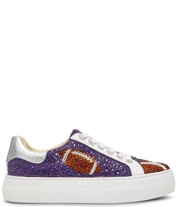 ベッツィジョンソン レディース ボトムス カジュアルパンツ プラットフォーム プリント スニーカー Blue by Betsey Johnson Sidny Football Print Rhines