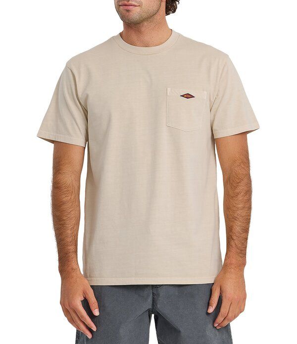 クイックシルバー メンズ トップス シャツ Quiksilver Saltwater Pocketed Short Sleeve TShirt Moonstruck