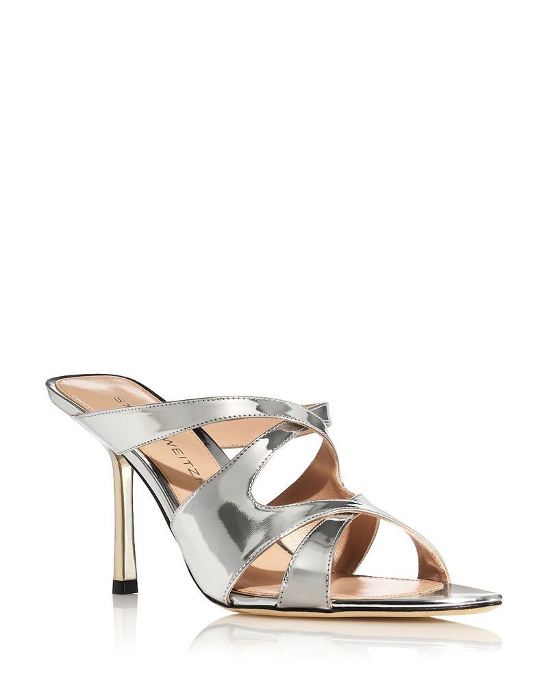 スチュアート ワイツマン レディース シューズ サンダル Stuart Weitzman Womens Rubie 85 Slide Sandalsilver シルバー