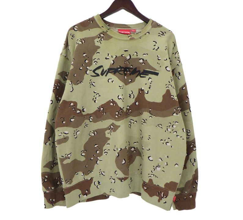 シュプリーム Supreme 20AW 【 Futura Logo Crewneck 】 フューチュラ ロゴ チョコチップ カモ クルーネック トレーナー　h8305