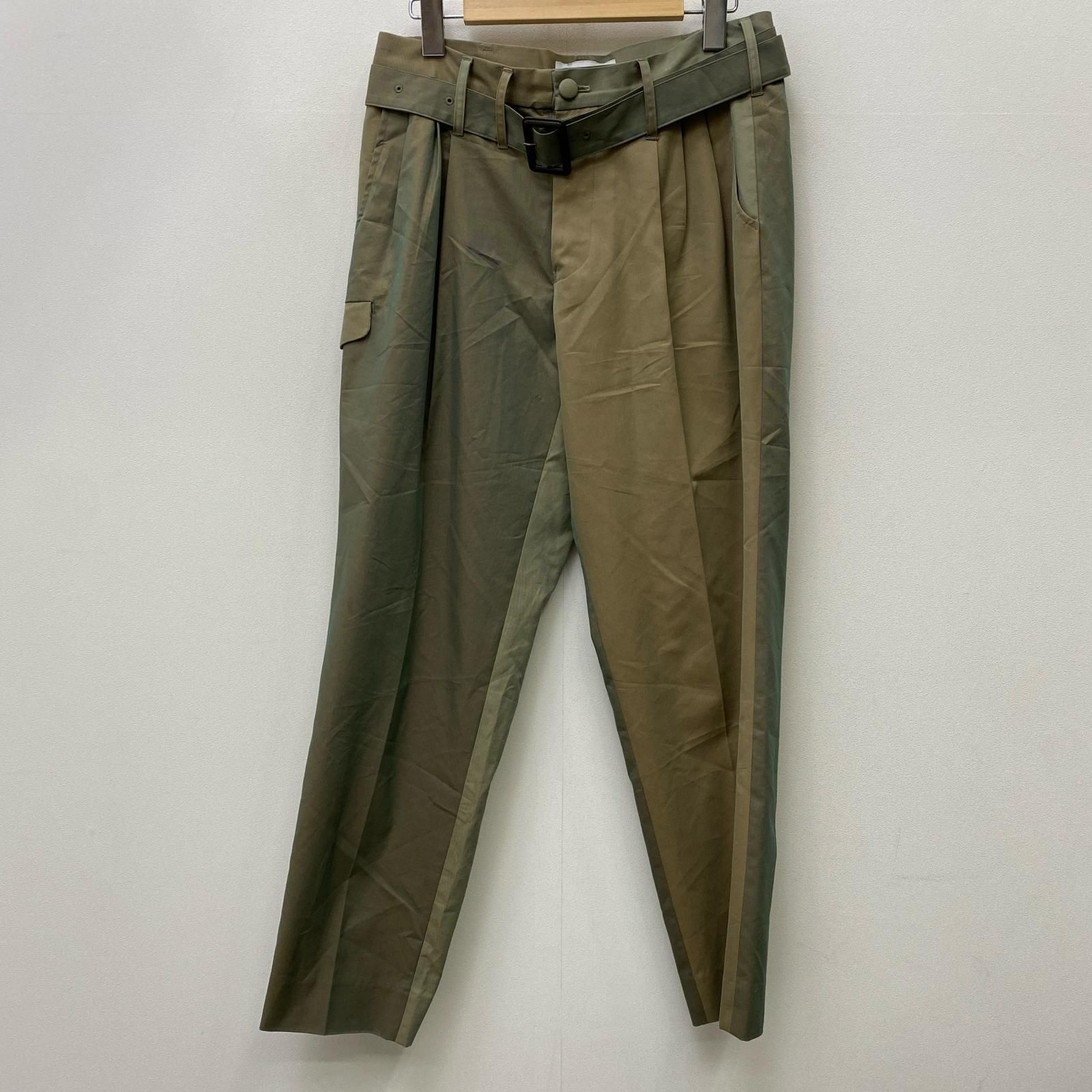 【加古川店】 中古 SUGARHILL | シュガーヒル パンツ CHAMBRAY TRIPLE PLEATED TROUSERS 20SSPT05 カーキ サイズ：1 【107】