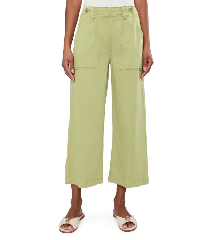 リヴァプール ロサンゼルス レディース ボトムス カジュアルパンツ ワイドレッグ Liverpoolos Angeles MidRise Utility Crop Wide Leg Pants 25i