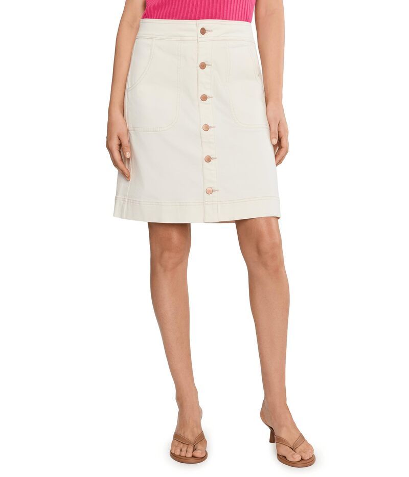 エヌワイディージェイ レディース ボトムスカート ヴィンテージ デニム NYDJ Denim Skirt In Vintage White ホワイト
