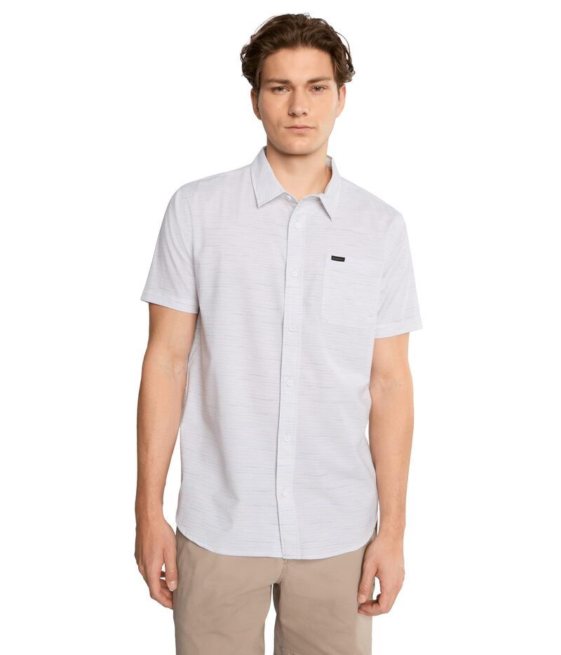オニール メンズ トップス シャツ ONeill TRVLR UPF Traverse Stripe Standard Short Sleeve Woven Shirtofu ストライプ