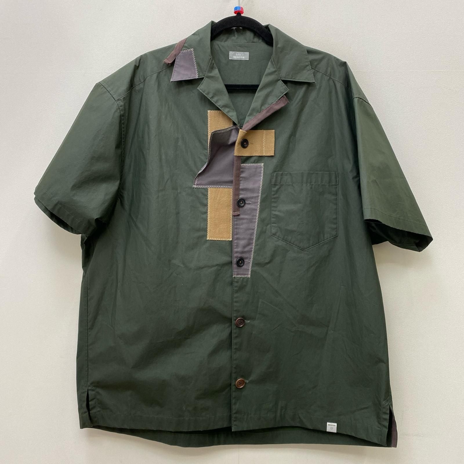 【加古川店】 中古 kolor BEACON | カラービーコン 半袖シャツ 22SBM-B02135 カーキ サイズ：2 【108】