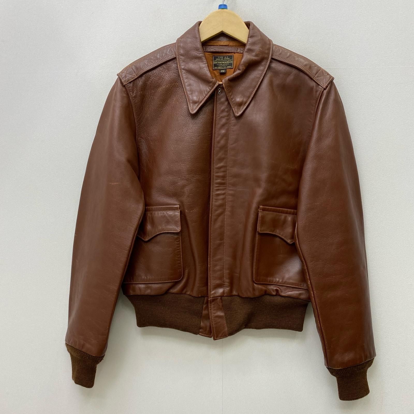 【加古川店】 中古 The REAL McCOY'S | ザリアルマッコイズ レザー A-2 301415 ブラウン サイズ：36 【93】