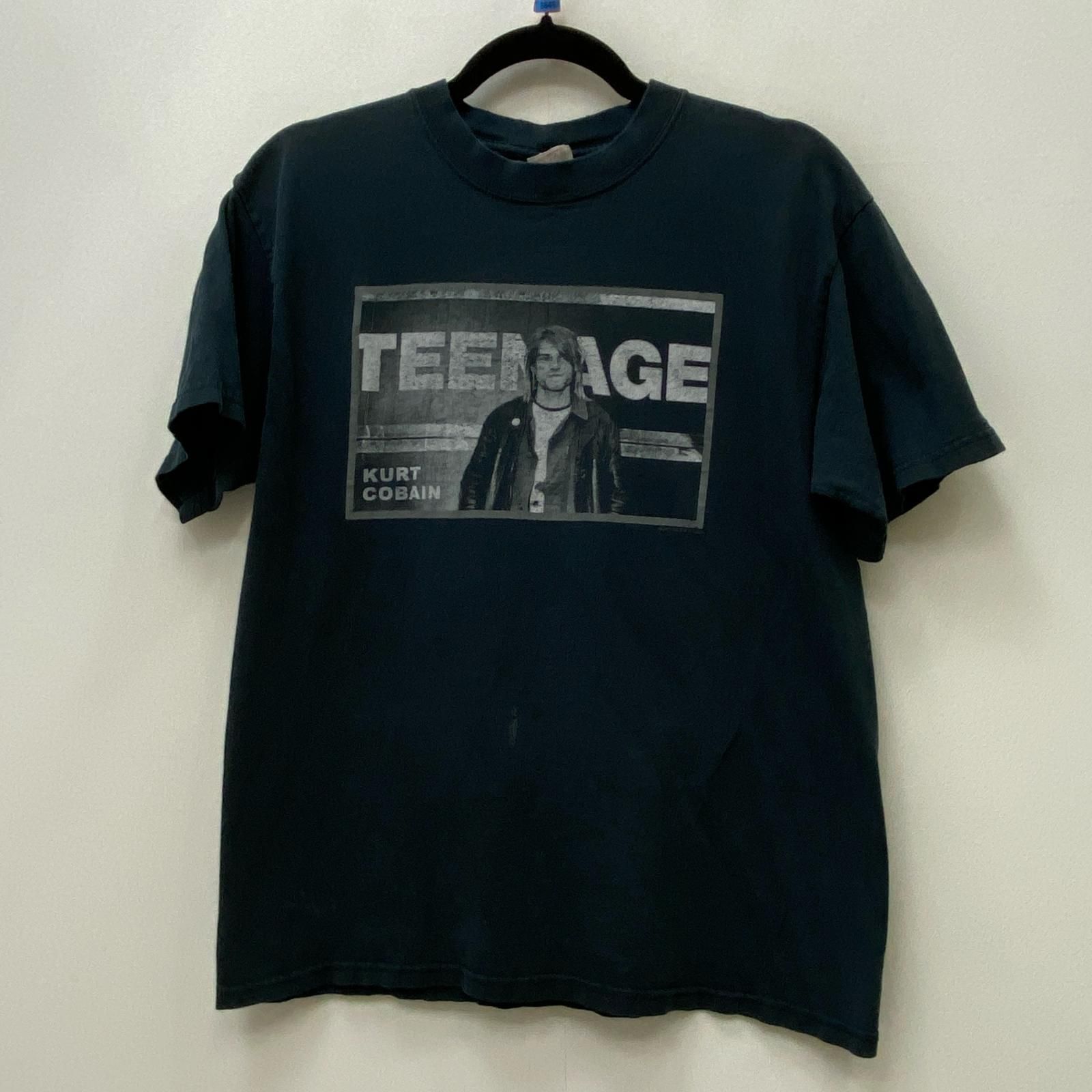 【加古川店】 中古 半袖Ｔシャツ kurt cobain:TEENAGE ブラック サイズ：M 【101】