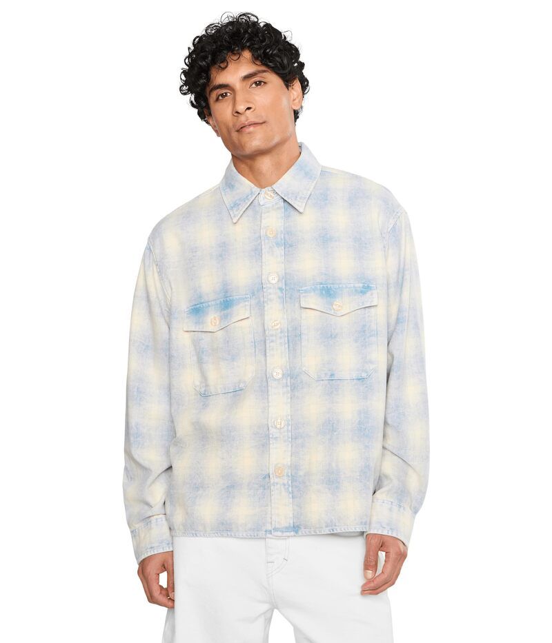 オールセインツ メンズ トップス シャツ Allsaintsantos Long Sleeve Shirt Parma Purple パープル