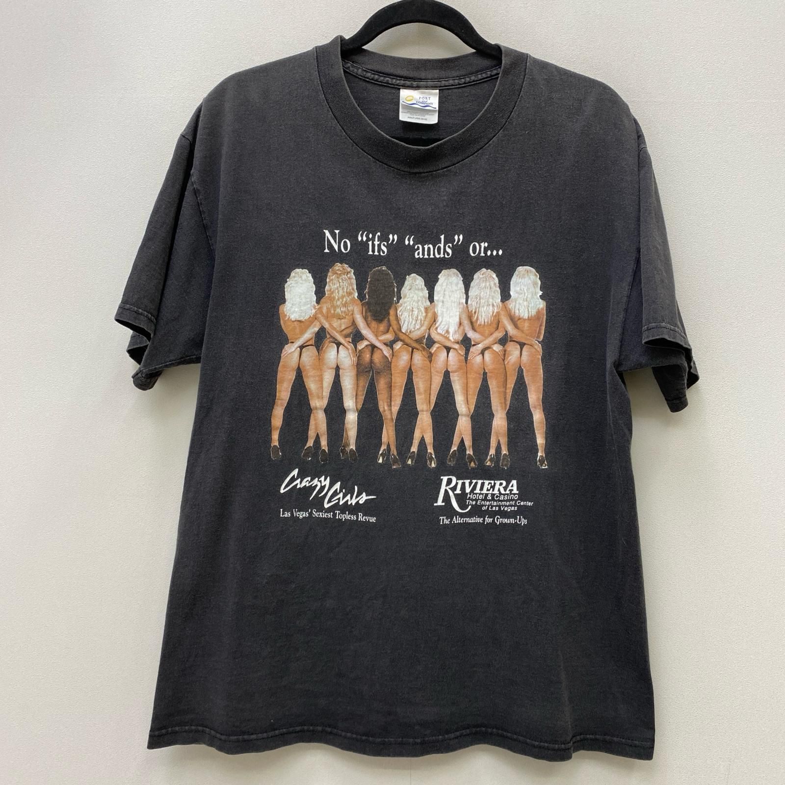 【加古川店】 中古 半袖Ｔシャツ Riviera Hotel & Casino Crazy Girls ブラック サイズ：L 【101】
