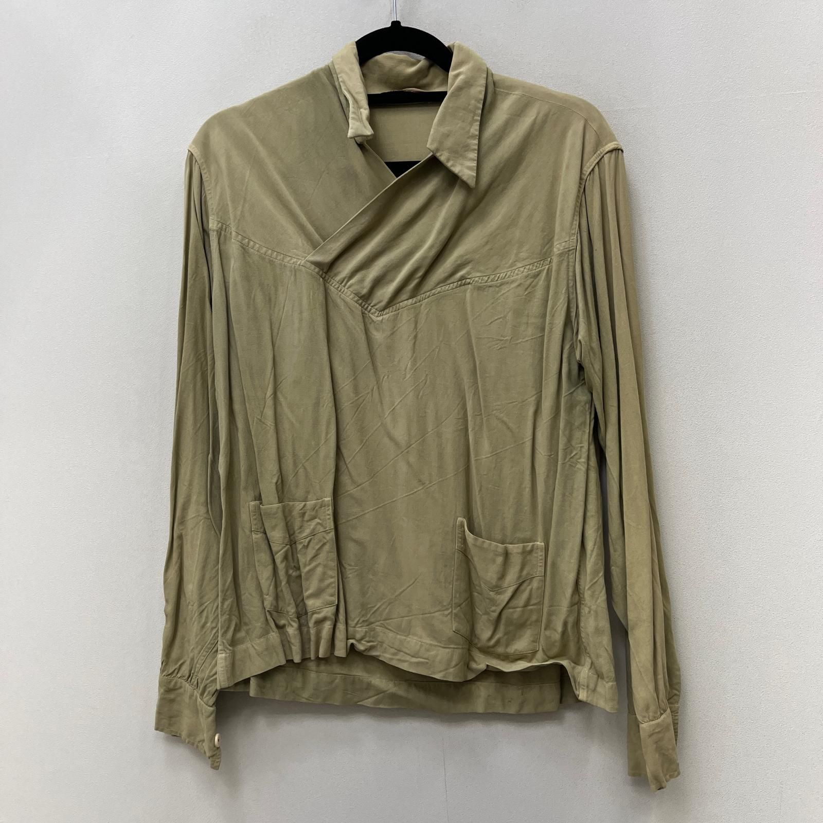 【加古川店】 中古 VINTAGE衣料 | ヴィンテージイリョウ 長袖シャツ rogue:pull over rayon shirt ベージュ サイズ：3 【101】