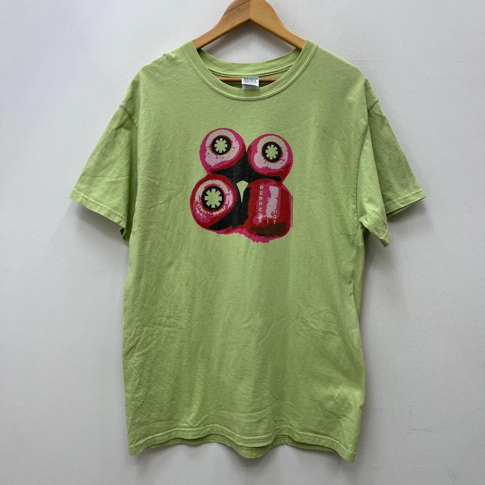 【加古川店】 中古 半袖Ｔシャツ RED CHILI PEPPERS WHEELS ライトグリーン サイズ：L 【101】