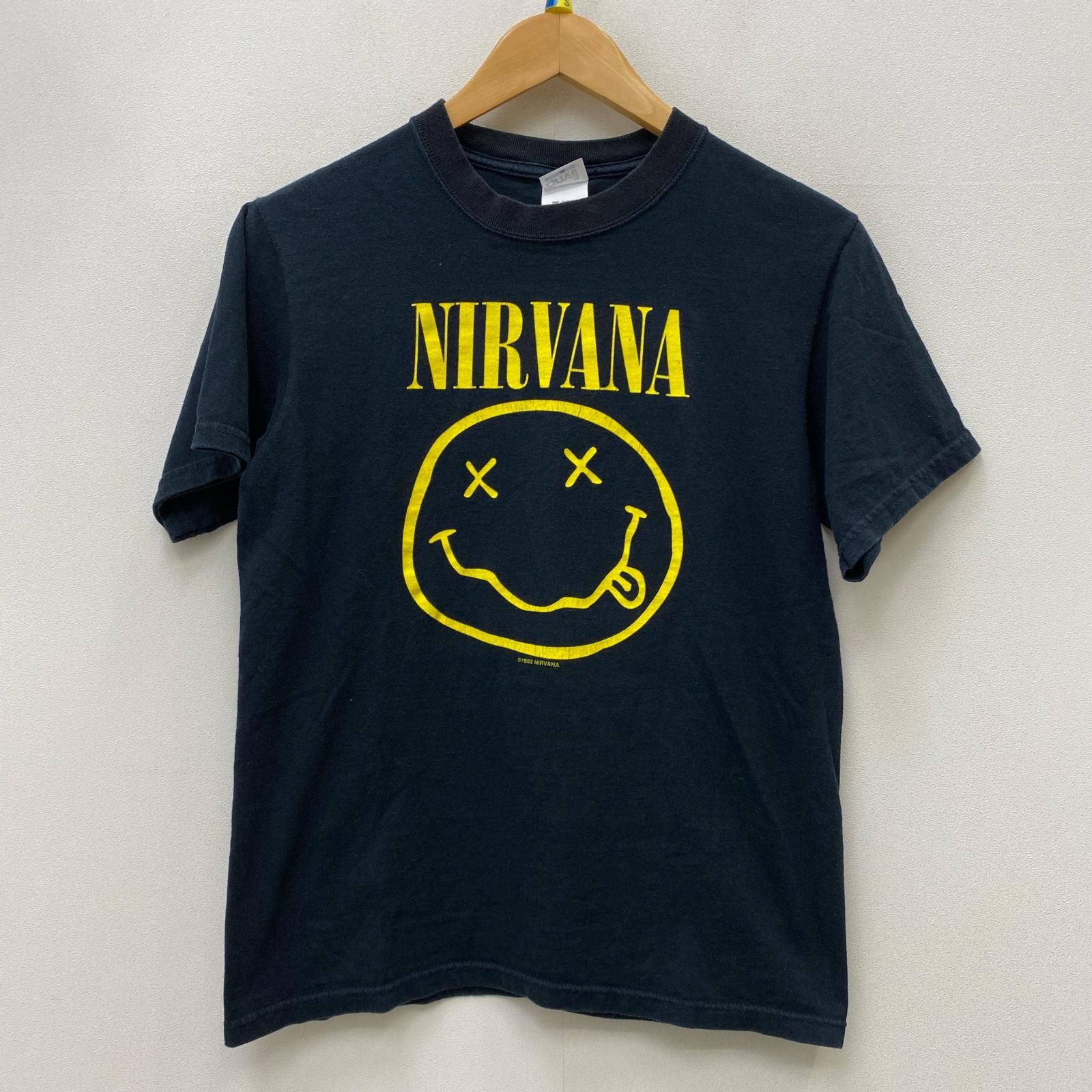 【加古川店】 中古 半袖Ｔシャツ nirvana:smile anvil ブラック サイズ：S 【101】