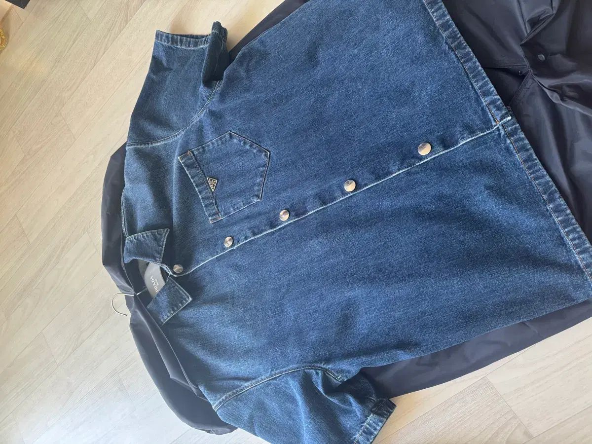 24ss PRADA プラダ デニムシャツ XLサイズ