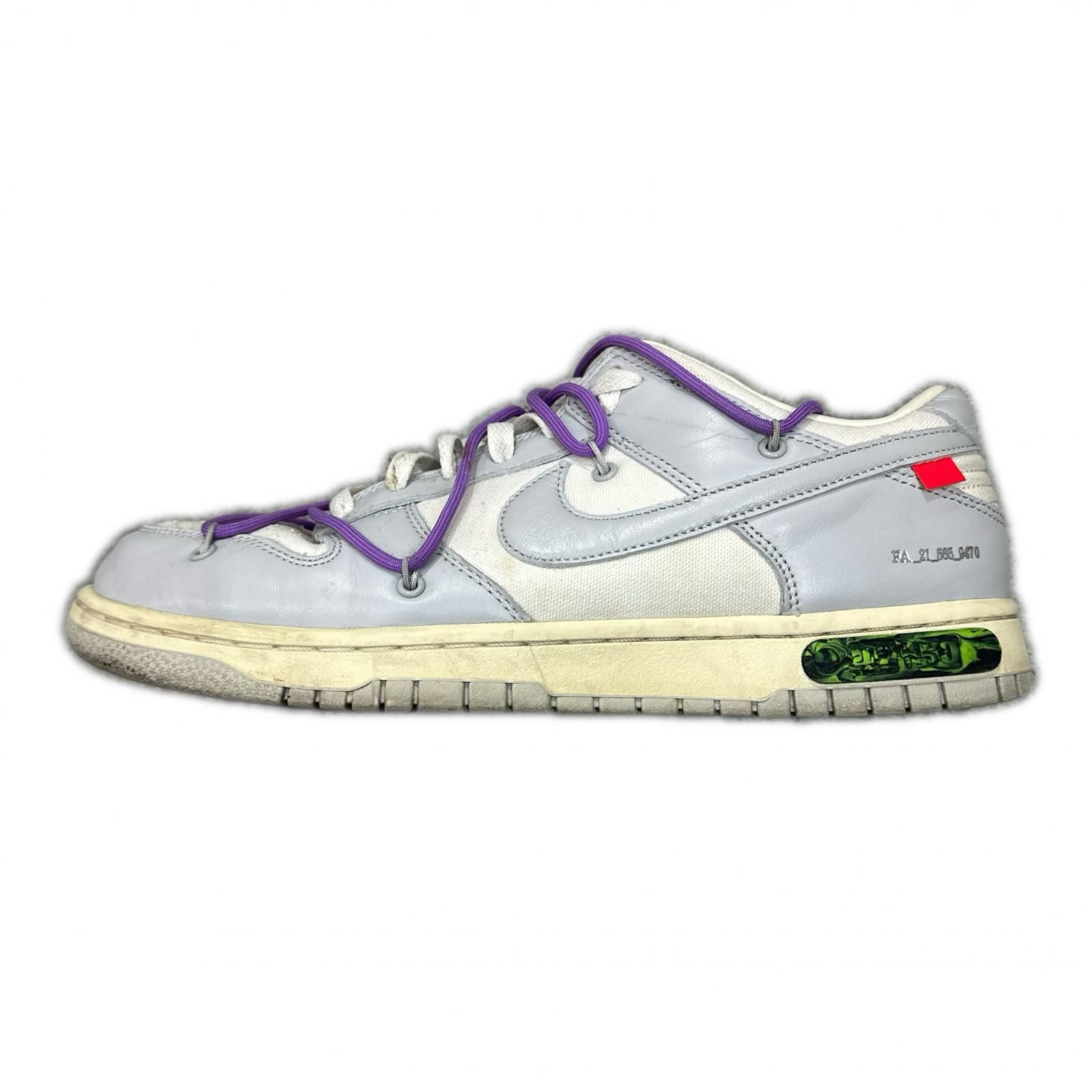 国内正規 NIKE × OFF-WHITE Dunk Low Sail/Neutral Gray ダンクロー 