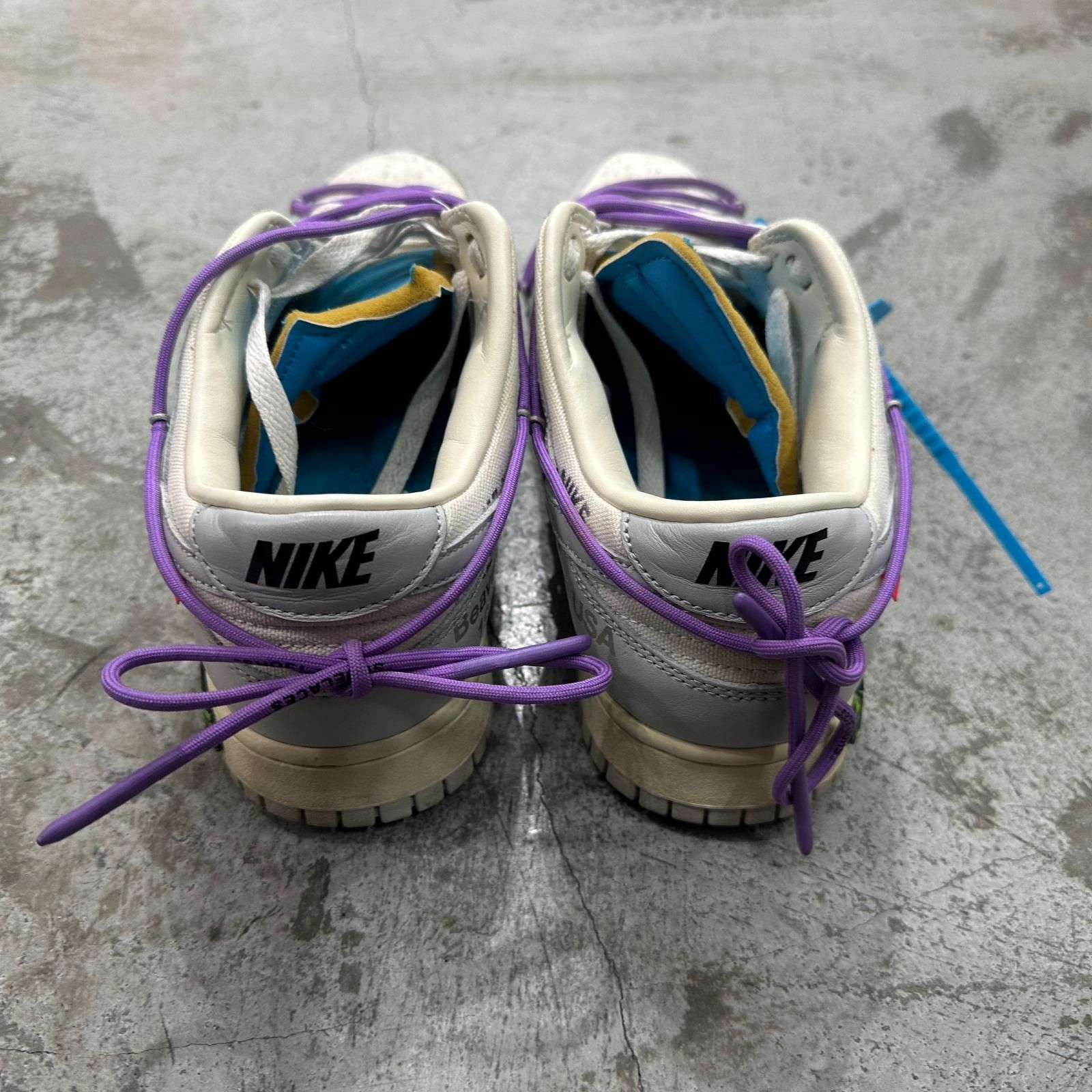国内正規 NIKE × OFF-WHITE Dunk Low Sail/Neutral Gray ダンクロー 