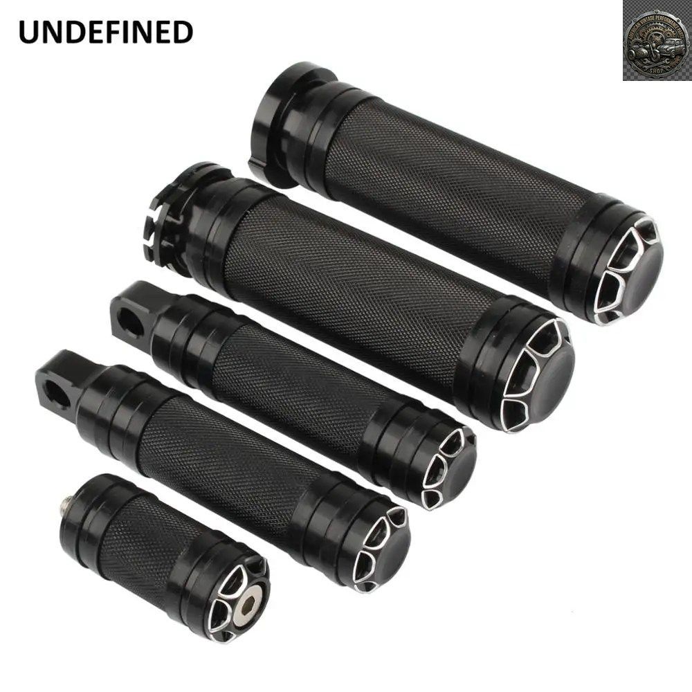 オートバイ 1インチ ハンドルグリップ 25mm ハンドルバーグリップ+フットペグ+シフターペグ ハーレー スポーツスター ツーリング ダイナ ソ