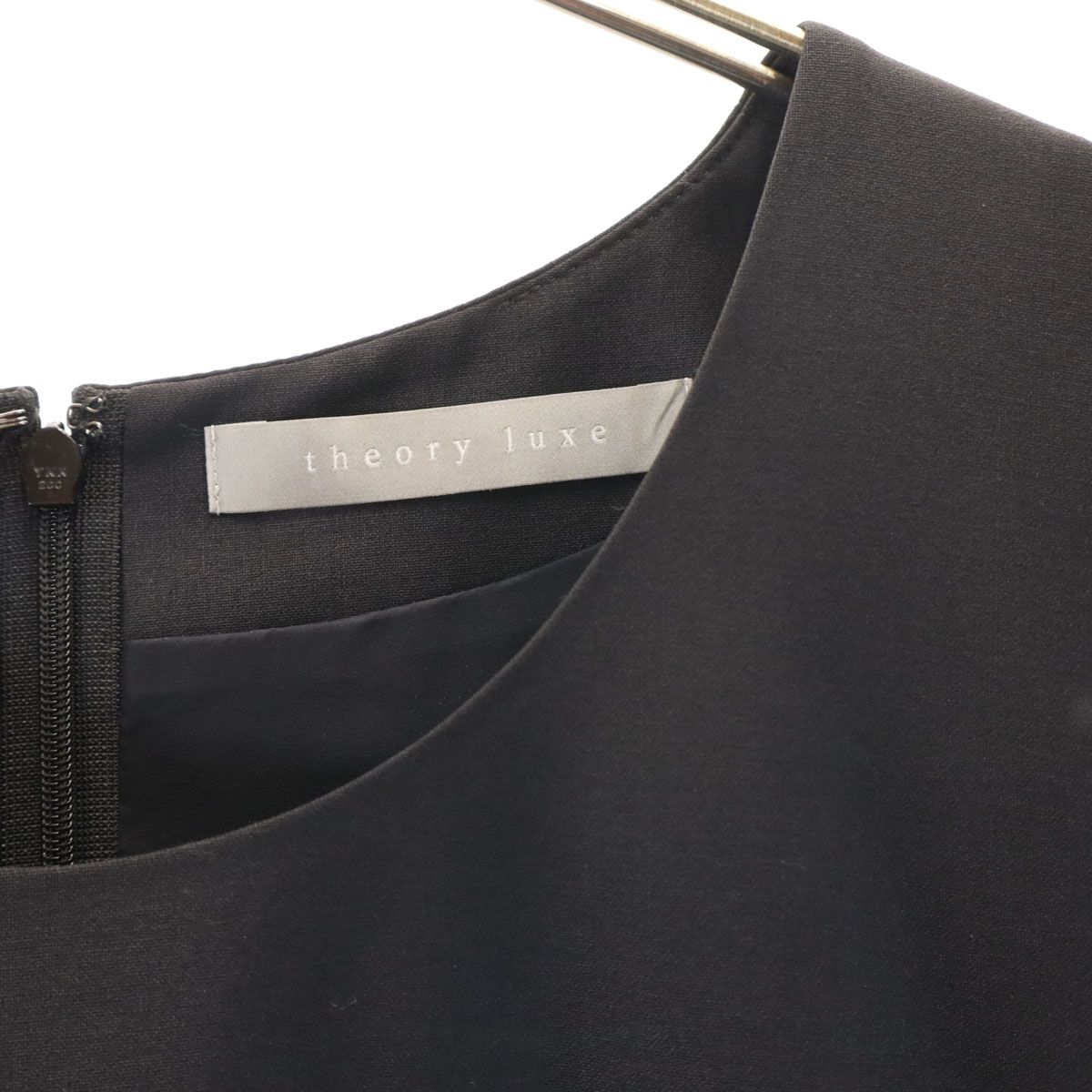 theory luxe セオリーリュクス 日本製 半袖 ワンピース 42 ブラック
