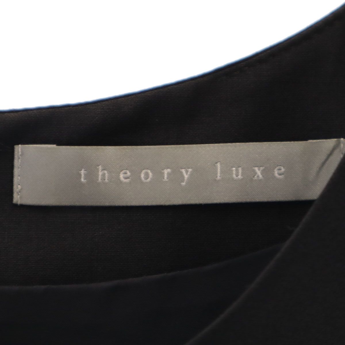 theory luxe セオリーリュクス 日本製 半袖 ワンピース 42 ブラック