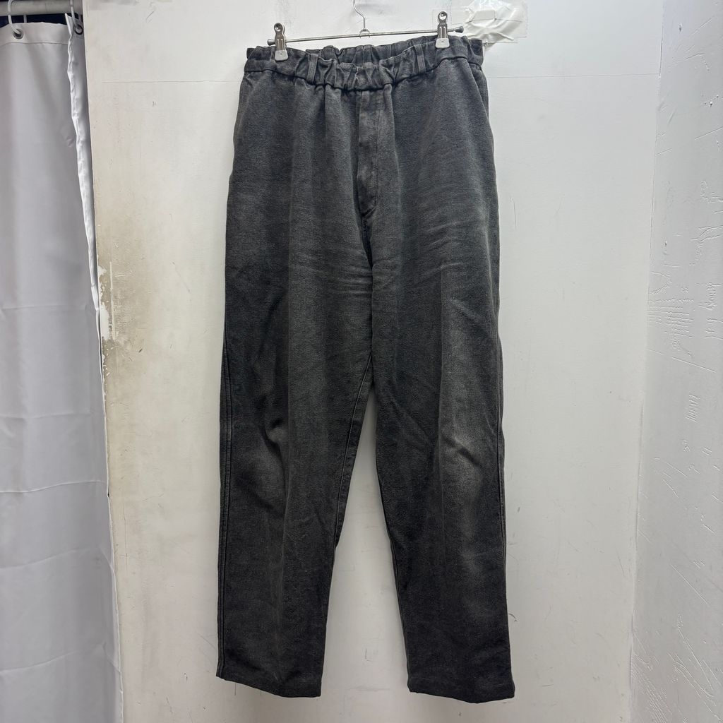 MITTAN ミッタン Linen Denim Pants 亜麻苧麻ロング デニムパンツ ブラック size:3【中目黒B06】