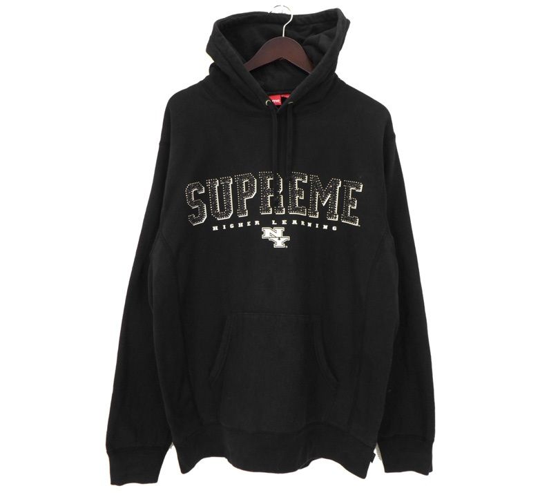 シュプリーム Supreme 20SS 【 Gems hooded sweatshirt 】 スタッズ ロゴ プリント スウェット プルオーバー パーカー　h8308