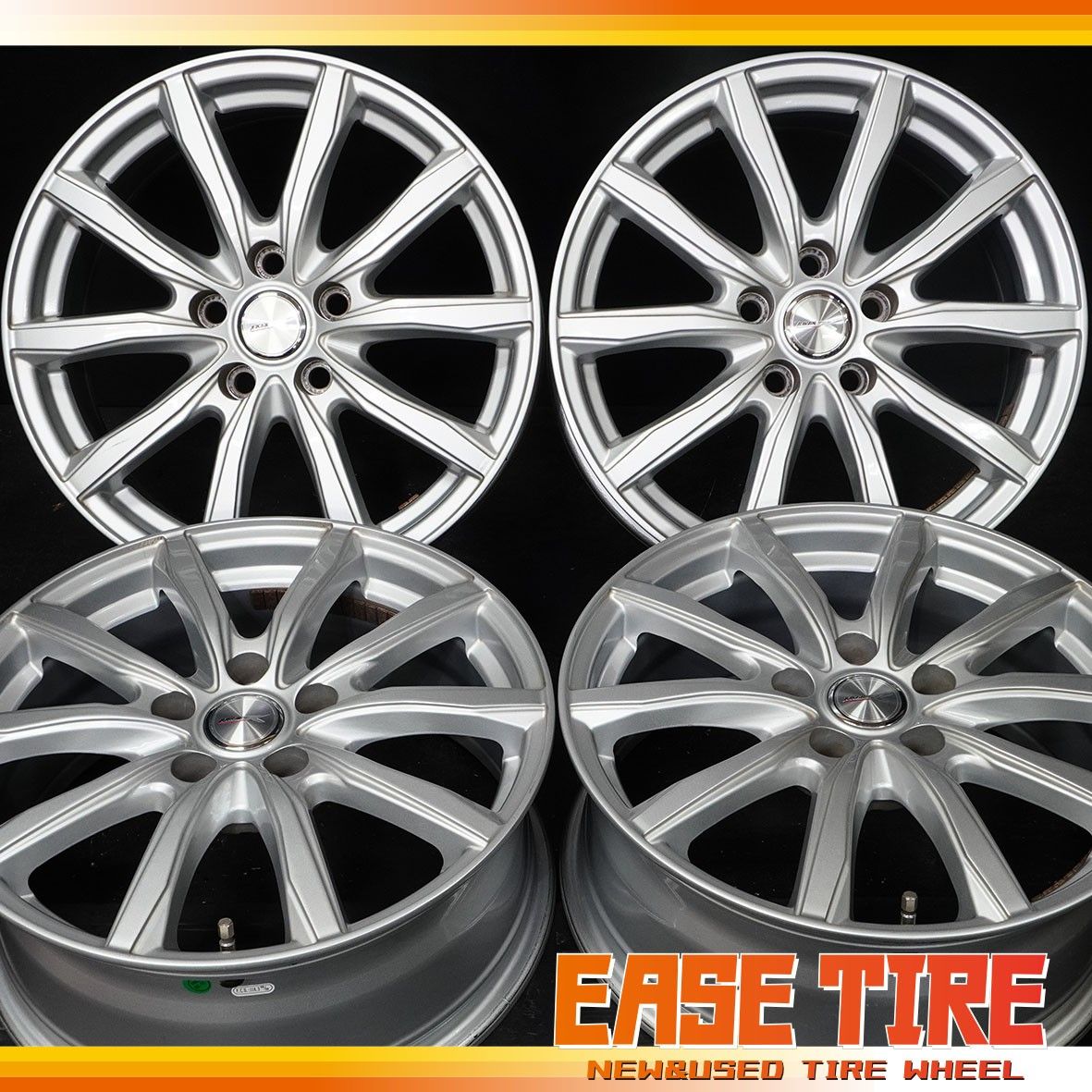 中古ホイール Weds JOKER 17インチ 7J +47 114.3 5H 4本 ノア セレナ