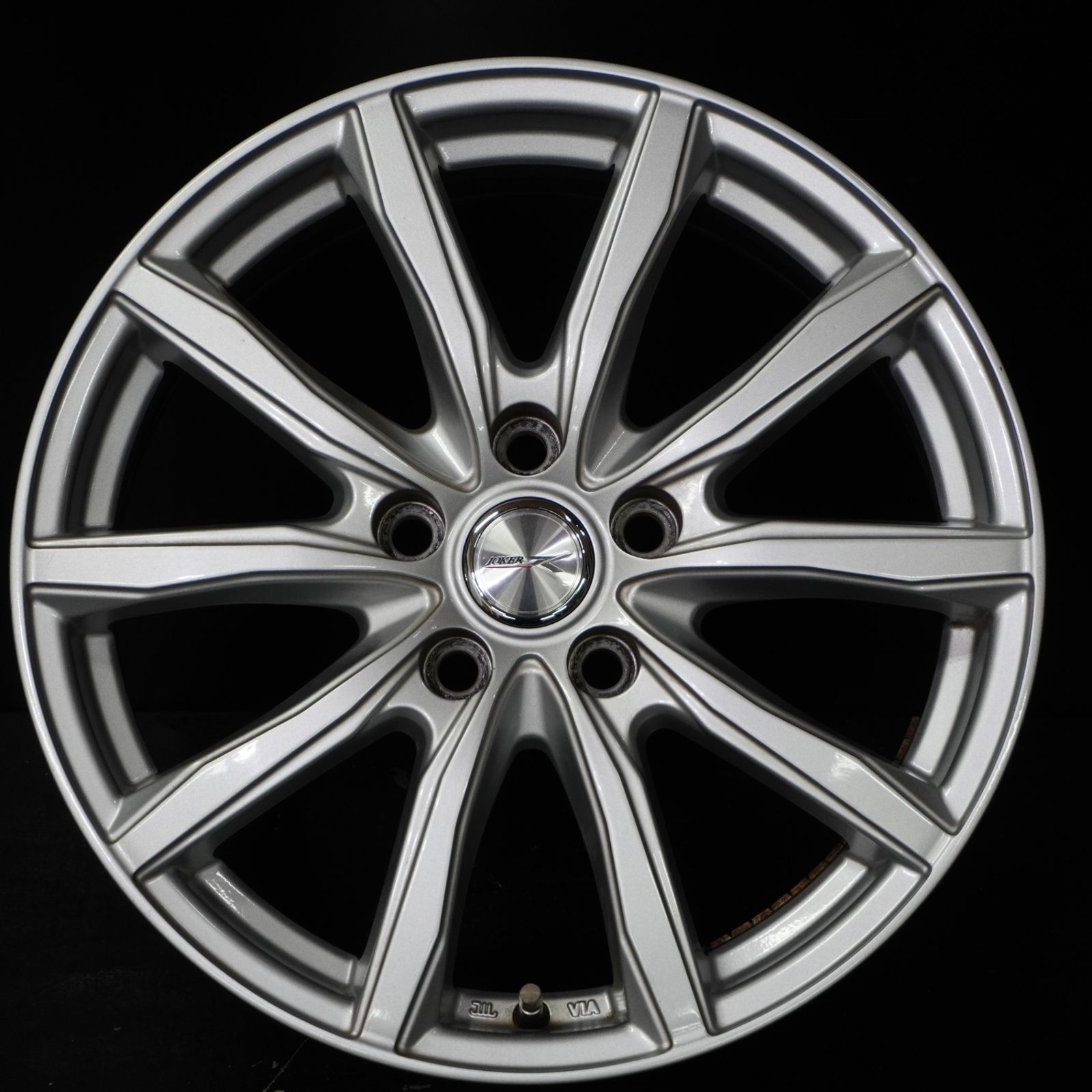 中古ホイール Weds JOKER 17インチ 7J +47 114.3 5H 4本 ノア セレナ