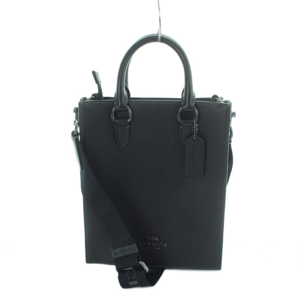 コーチ COACH CP050 ショルダーバッグ ハンド 2WAY シグネチャー ロゴ レザー 黒 ブラック ■GY18 /MQ