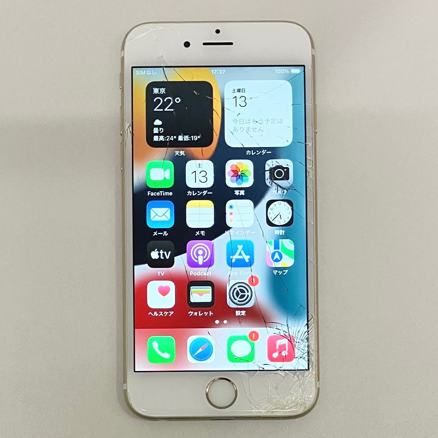 iPhone6s 64GB ゴールド ジャンク SIMフリー - メルカリ