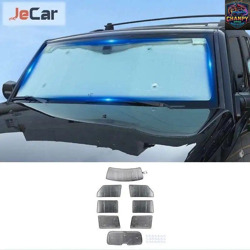 フロント/リアウィンドウサンカバー、ウィンドウサンバイザー、UVカット、ジープ グランドコマンダー 2006-2010 車用