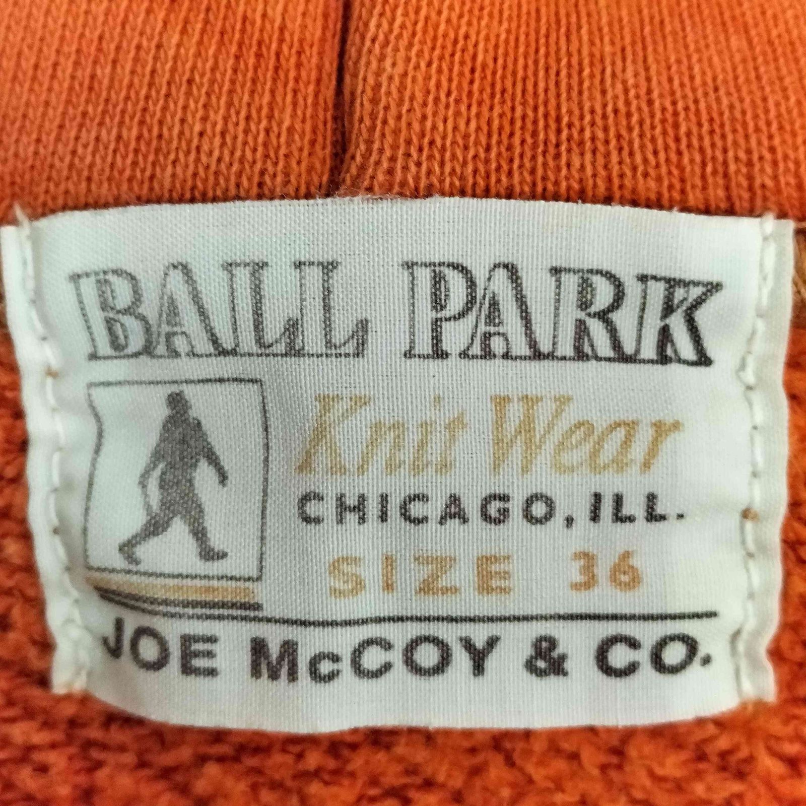 ジョーマッコイ JOE McCOY BALL PARK ハーフジップ プルオーバー