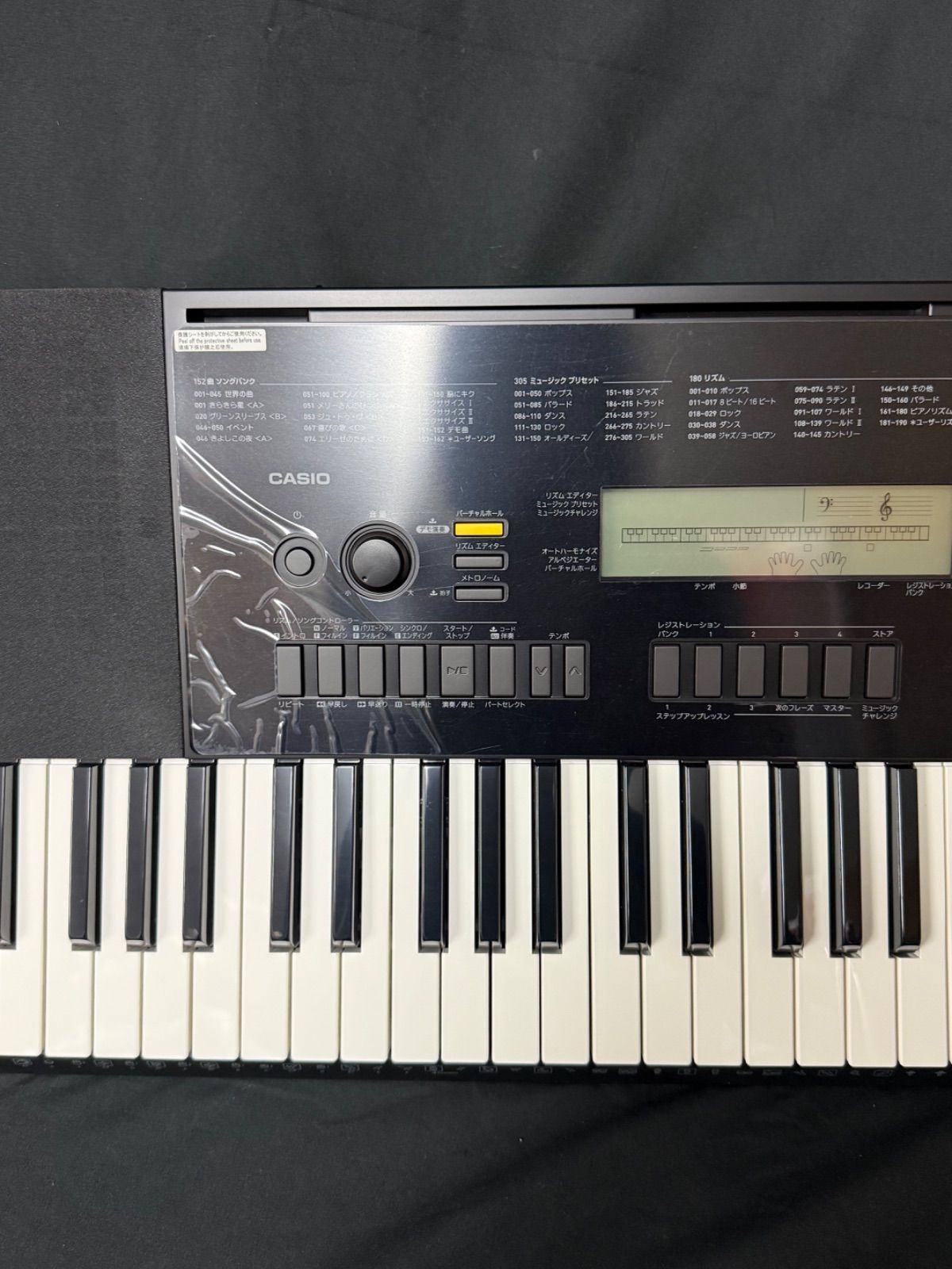 使用感小 CASIO WK-245 電子キーボード 76鍵盤 【店舗管理番号M