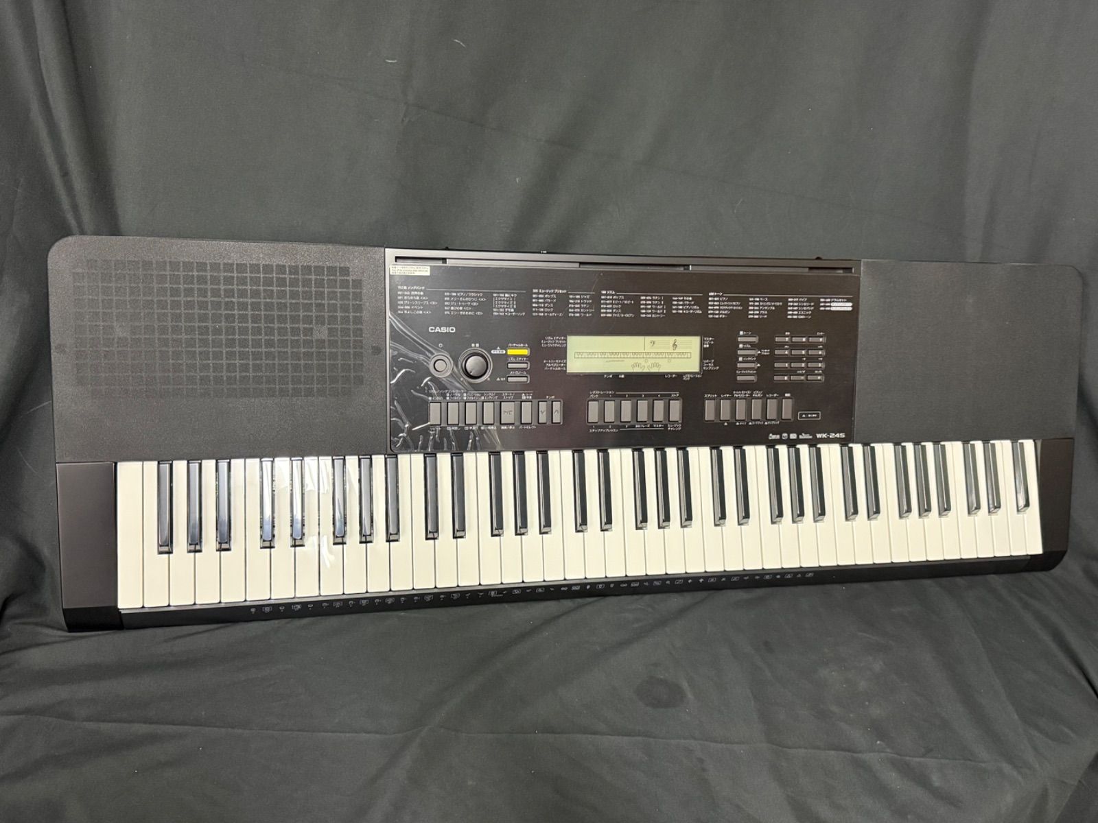 使用感小 CASIO WK-245 電子キーボード 76鍵盤 【店舗管理番号M