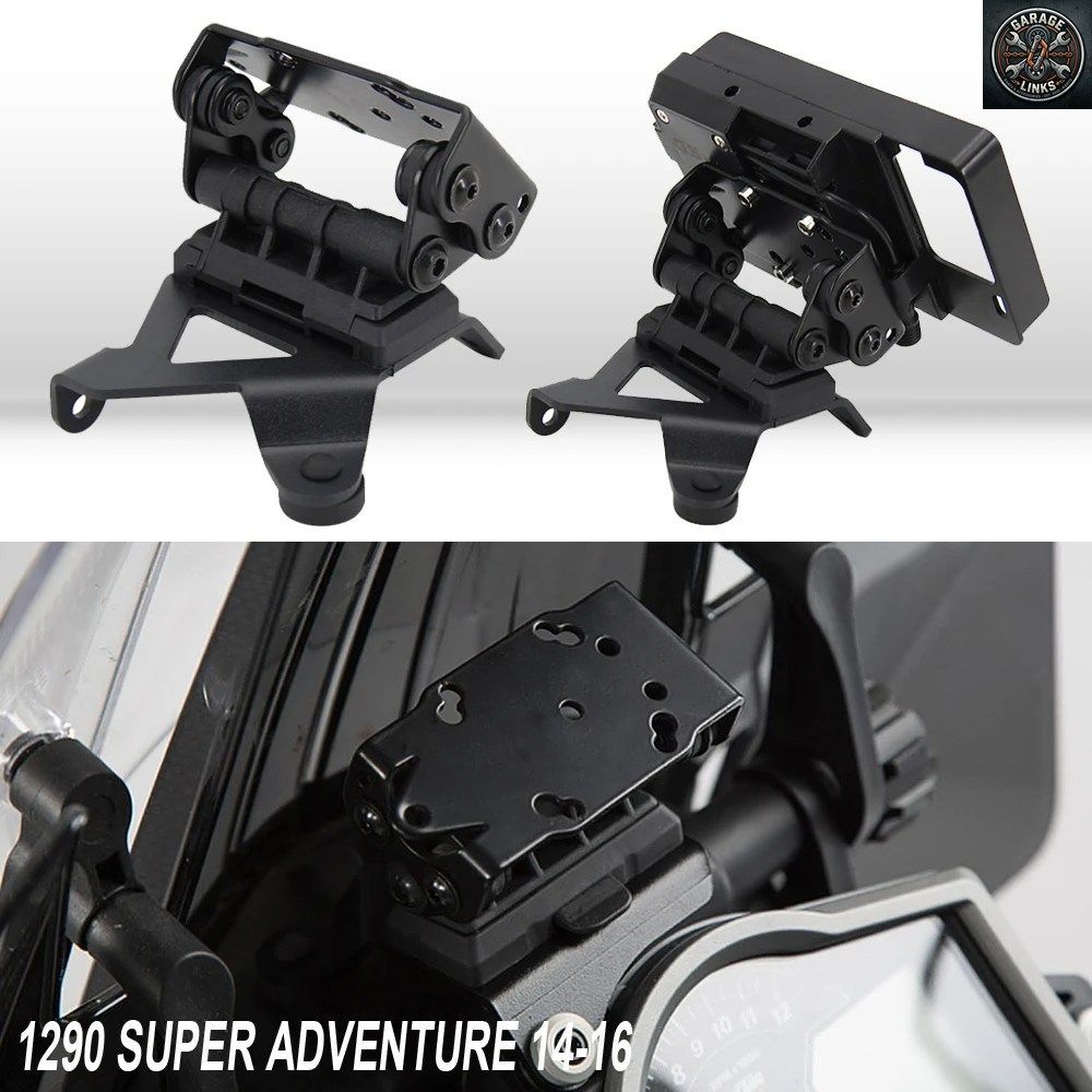 1290 Super Adventure 1290 Adv用 GPS/携帯電話ホルダー ハンドルバーマウントブラケット 新品 オートバイ 2014 2015 2016