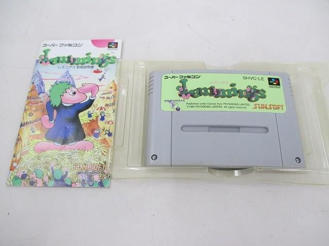 中古品 ゲーム スーパーファミコン ソフト レミングス 箱・説付き