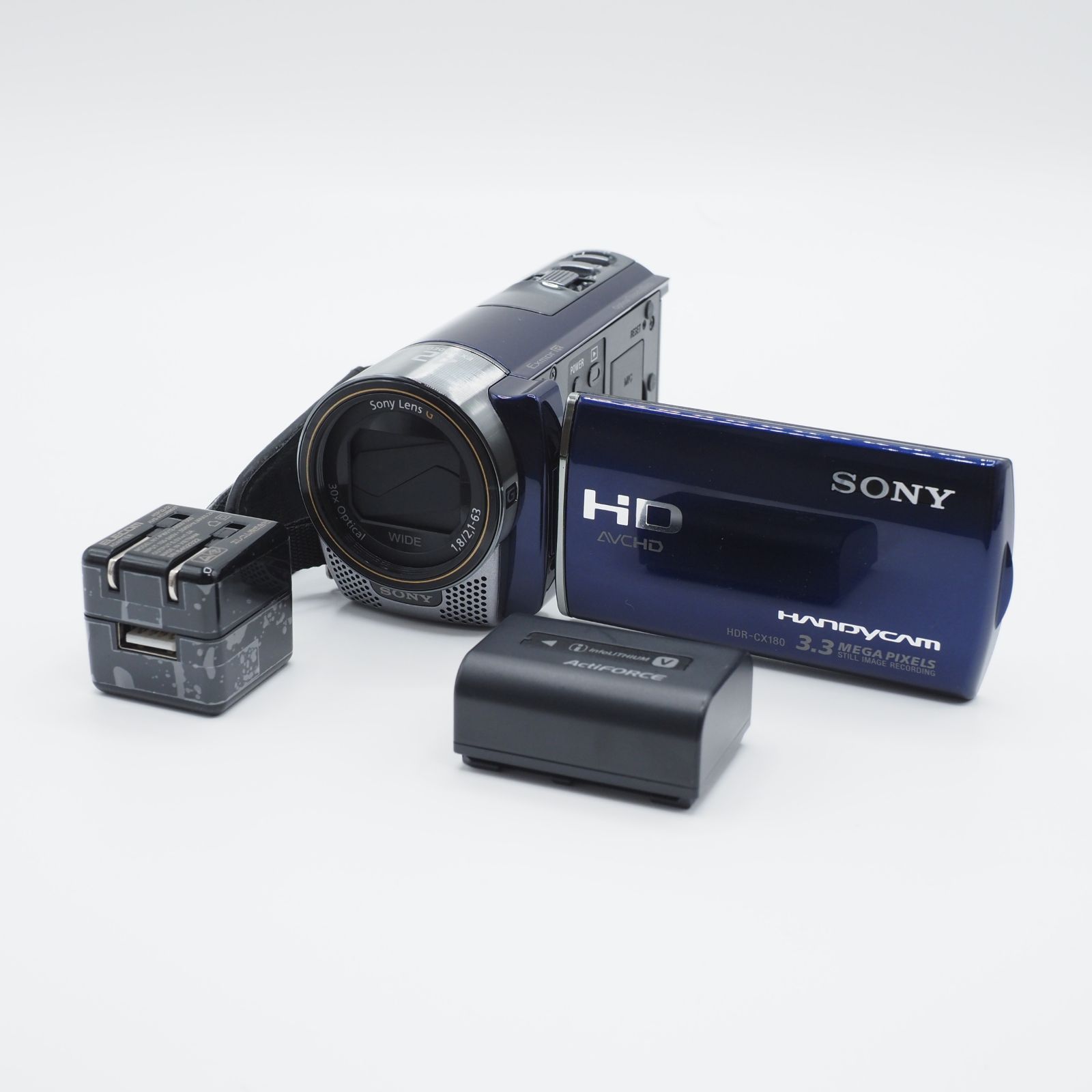 SONY ソニー CX180 ブルー デジタルHDビデオカメラレコーダー 新品級 #3182