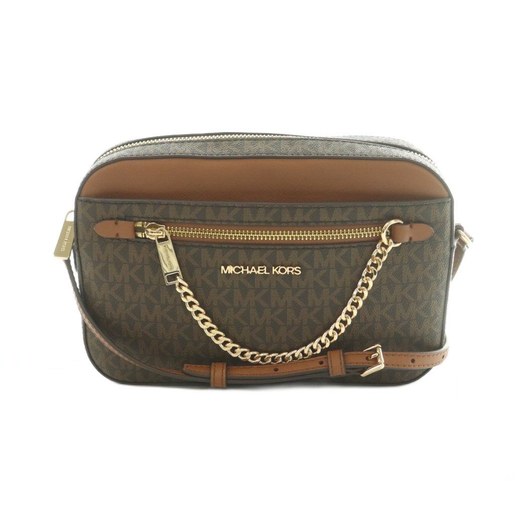 マイケルコース MICHAEL KORS ショルダーバッグ スクエア型 モノグラム柄 茶 /MI ■GY18