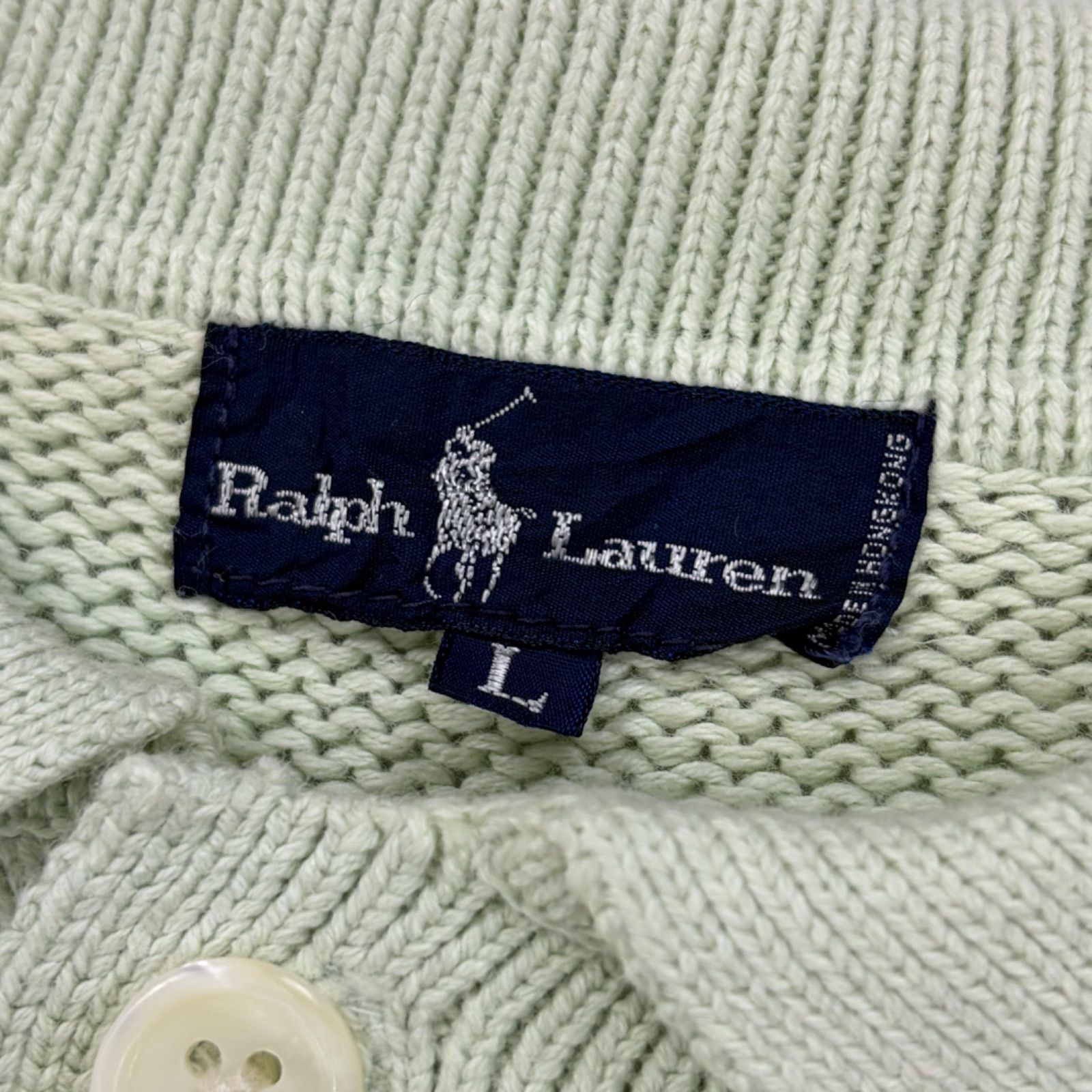 90s 00s Vintage Ralph Lauren S/S ラルフローレン 半袖 ポロニット
