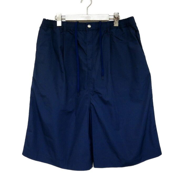 CUP AND CONE CUP&CONE カップアンドコーン 国内正規 26SS Blue Label Super Loose Light Cotton Easy Shorts スーパールーズ ライトコットン イージーショーツ Navy ネイビー 紺 XL
