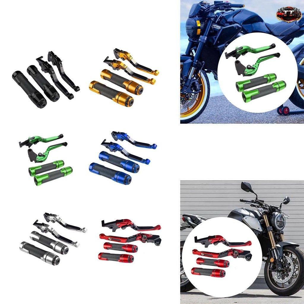 オートバイ用クラッチブレーキレバーセット交換用、簡単取り付けハンドルバーハンドグリップ CBR650R CB650R