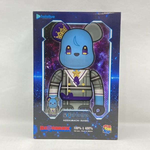 【中古】メディコム･トイ BE＠RBRICK-ベアブリック- 星街すいせい 100%＆400% 未開封品 hololive × BE＠RBRICK[97]
