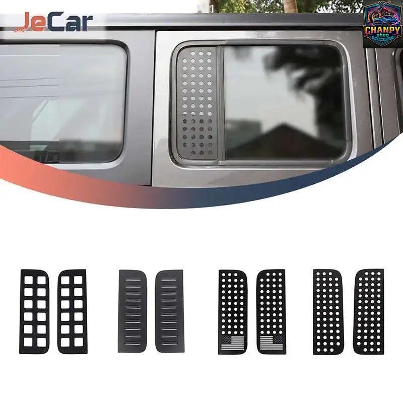 車のリア小型ウィンドウ用ステッカー アメリカ国旗柄装飾 ジープ ラングラー JL/グラディエーター JT 2018年以降 4ドア