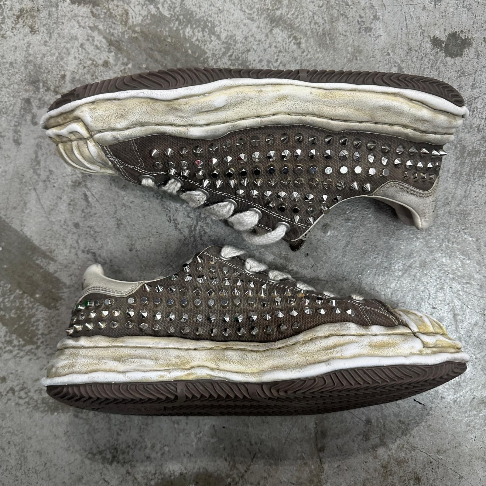 Maison MIHARA YASUHIRO BLAKEY Studded Canvas Low-top Sneaker 